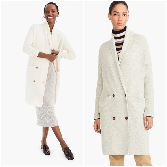 J. Crew Sweaters - J.Crew Soft Knit Double Breasted Shawl Collar Long Cardigan